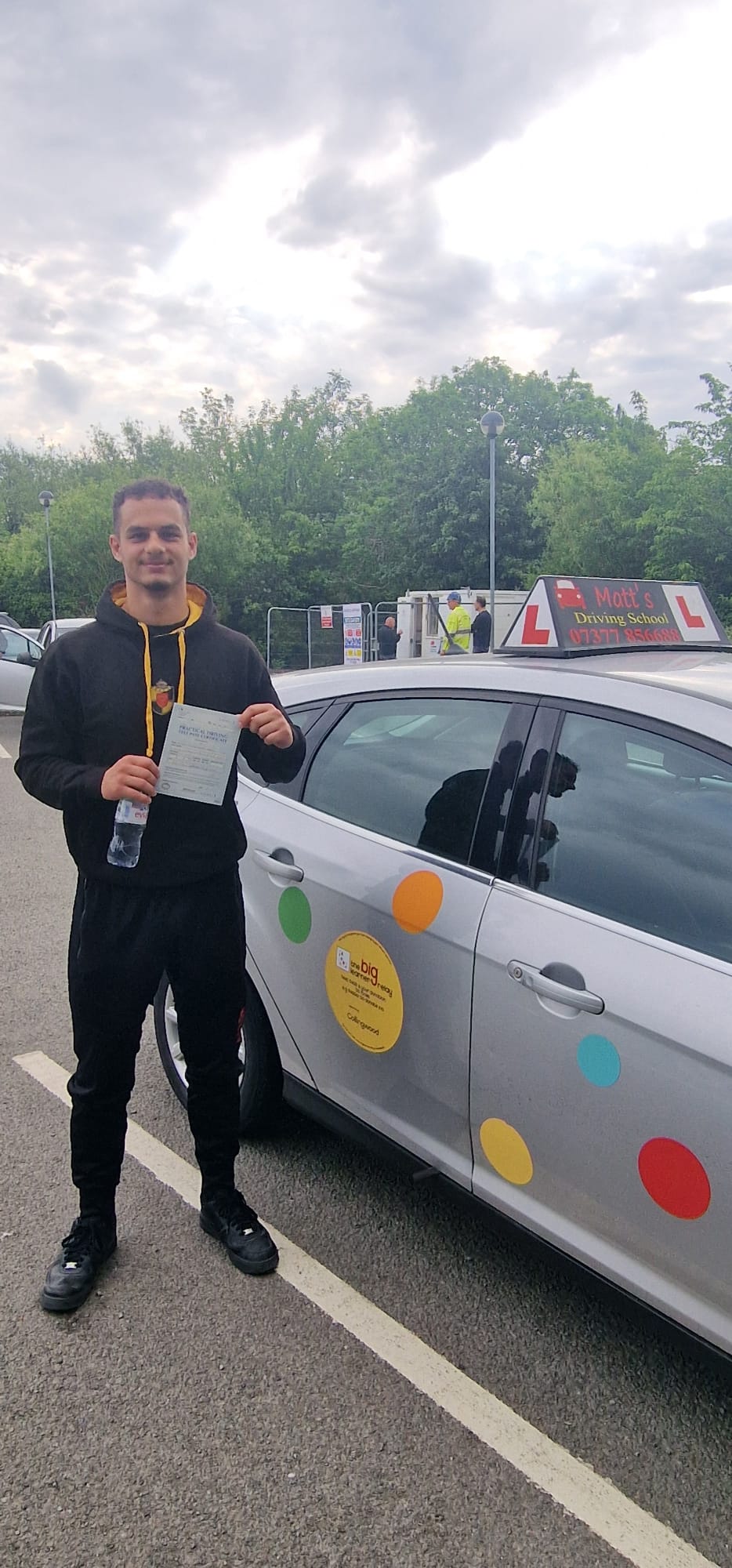 Driving lessons Saltford student passed