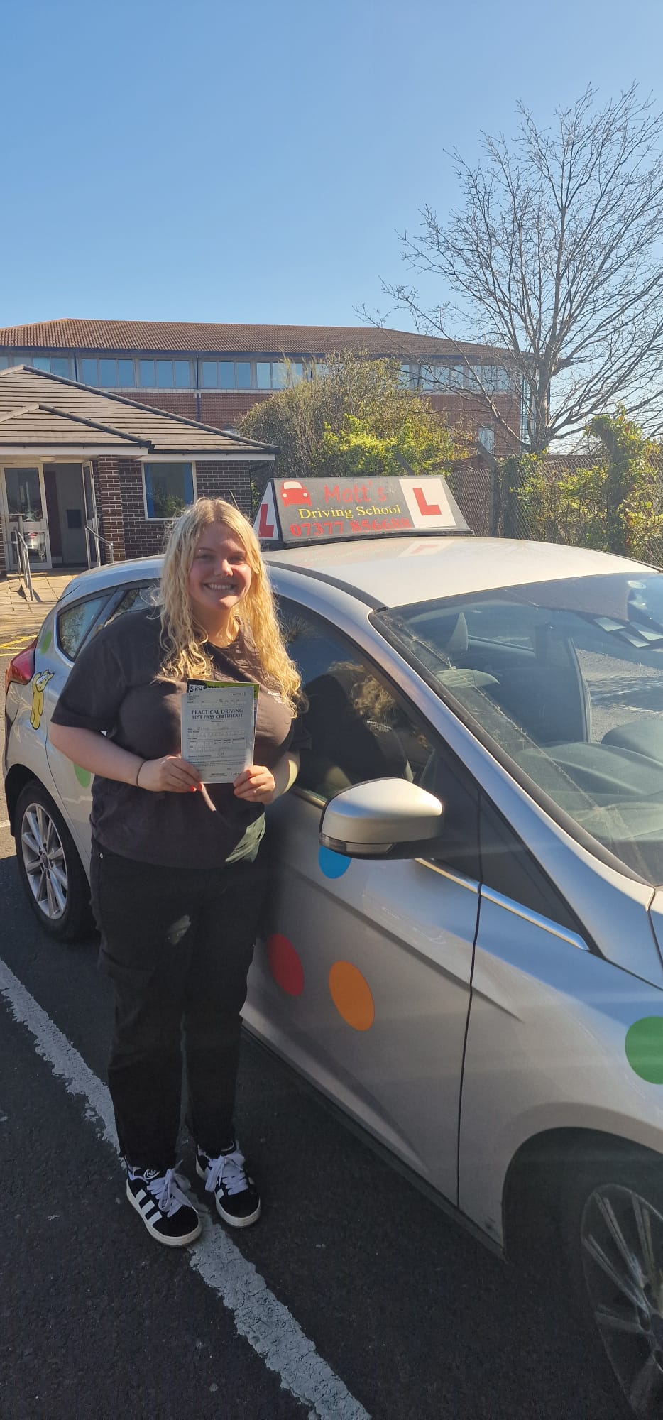 Saltford driving instructor student achievement