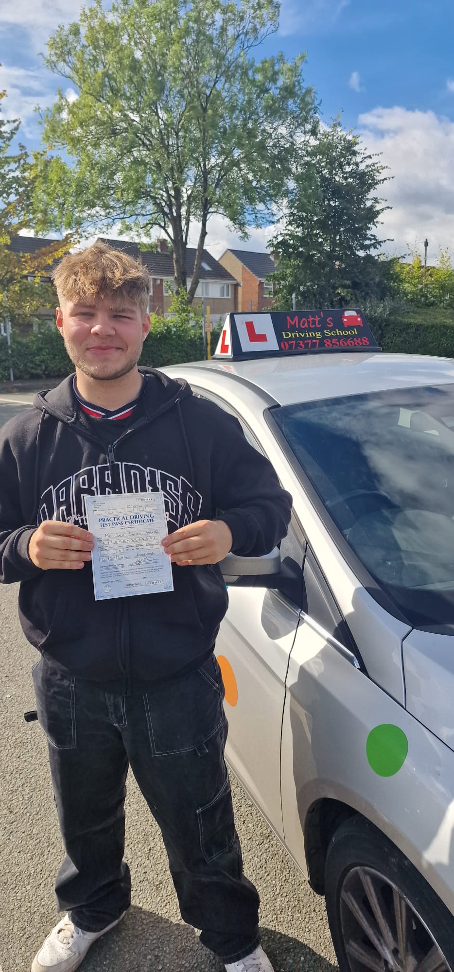 New driver after Saltford driving lessons