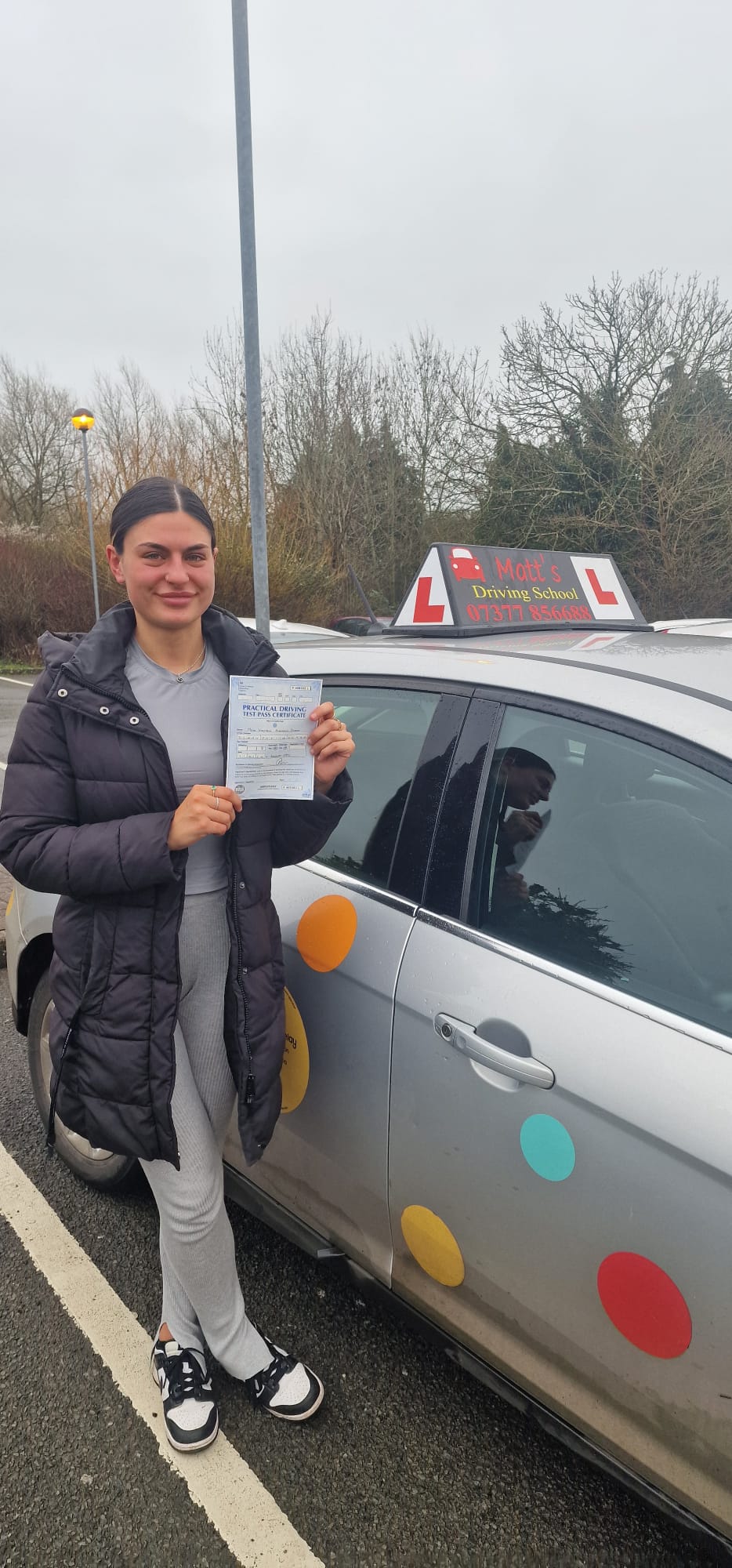 Driving lessons Saltford proud student