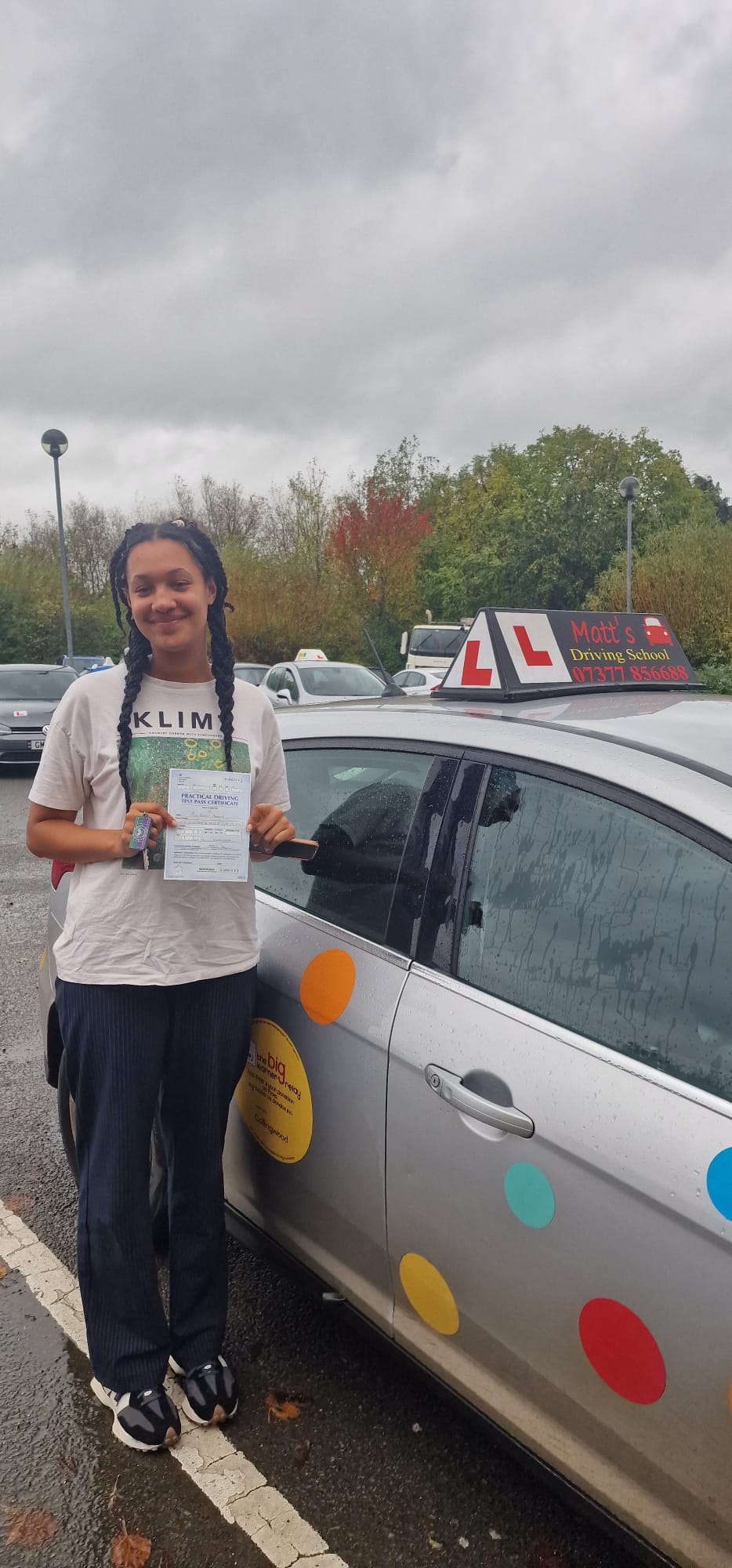 Happy learner Saltford driving school