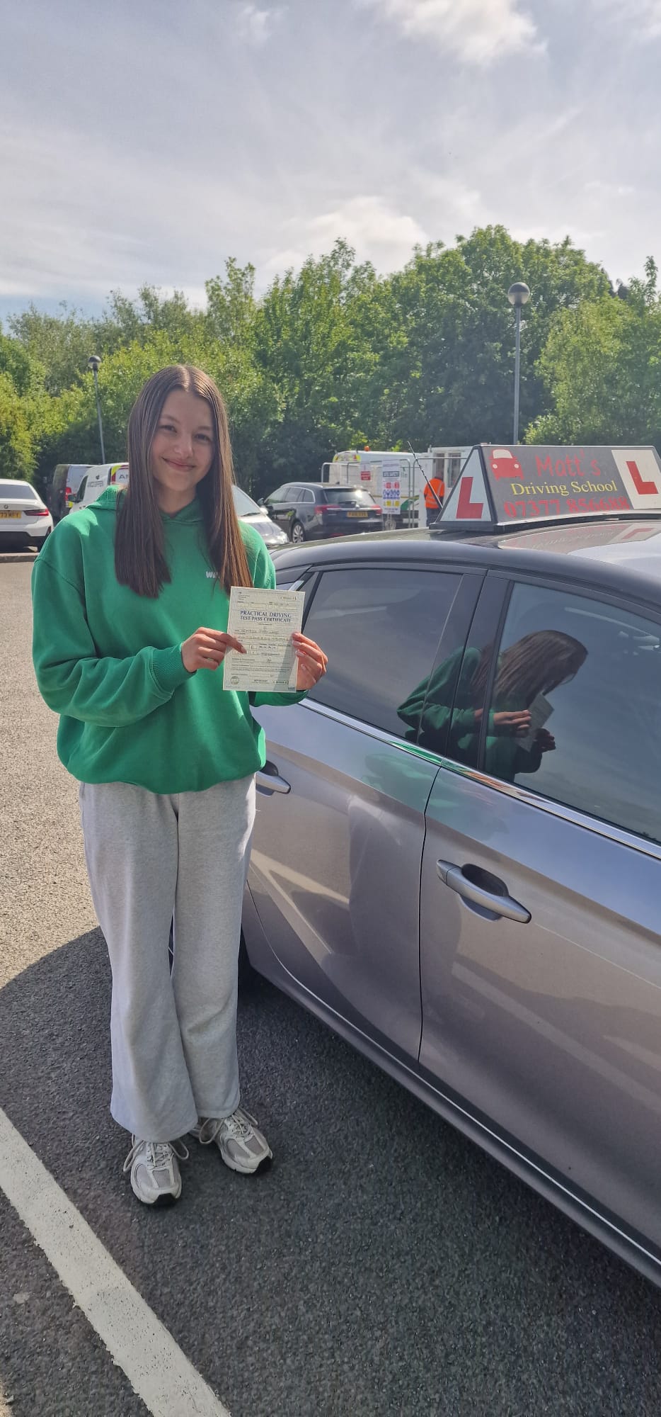 Saltford School of Motoring happy learner